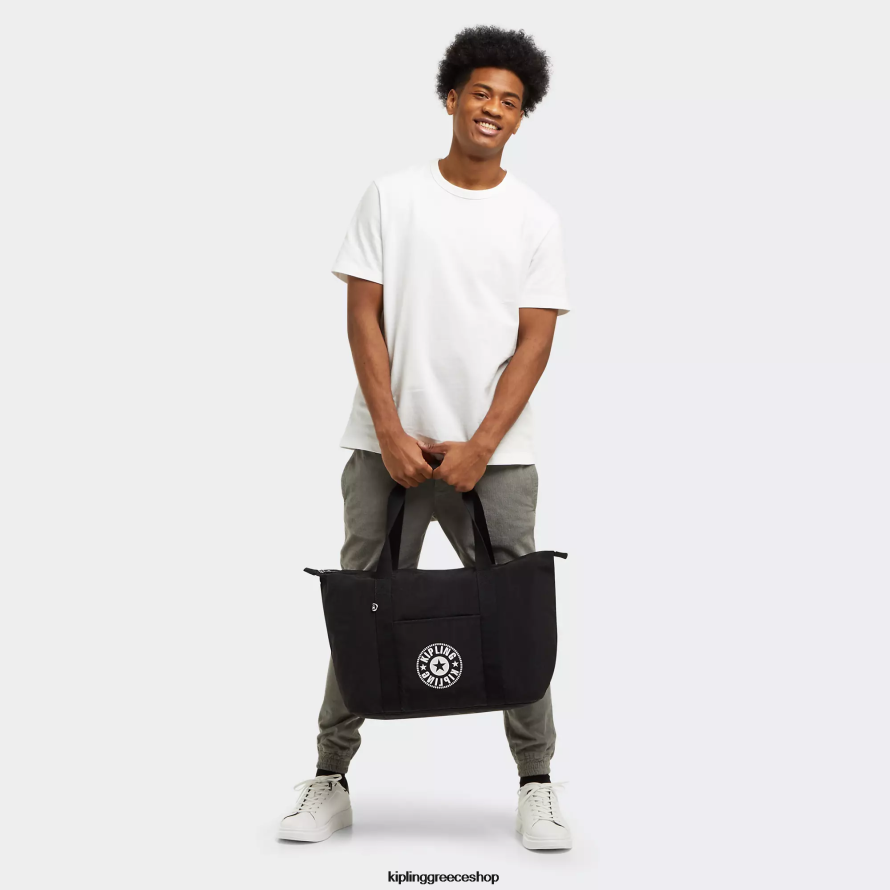 Kipling tote τσάντες μαύρο lite γυναίκες art medium lite tote τσάντα Z0Z64R268 - Image 4