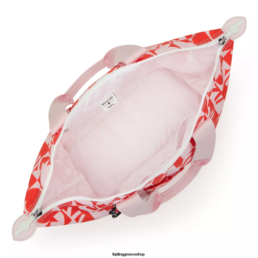 Kipling tote τσάντες minju multi print γυναίκες art medium minju kim tote τσάντα Z0Z64R270 - Image 3